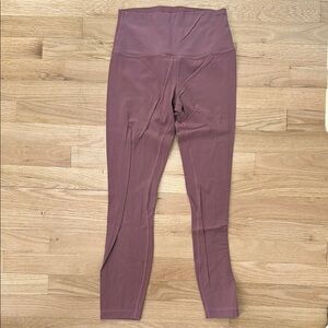 Mauve High-Waisted Leggings